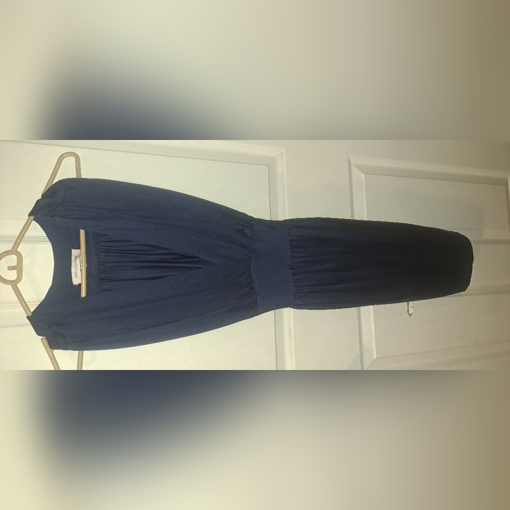 Balenciaga Blue Pleated Tiered Maxi Dress Halter Cocktail